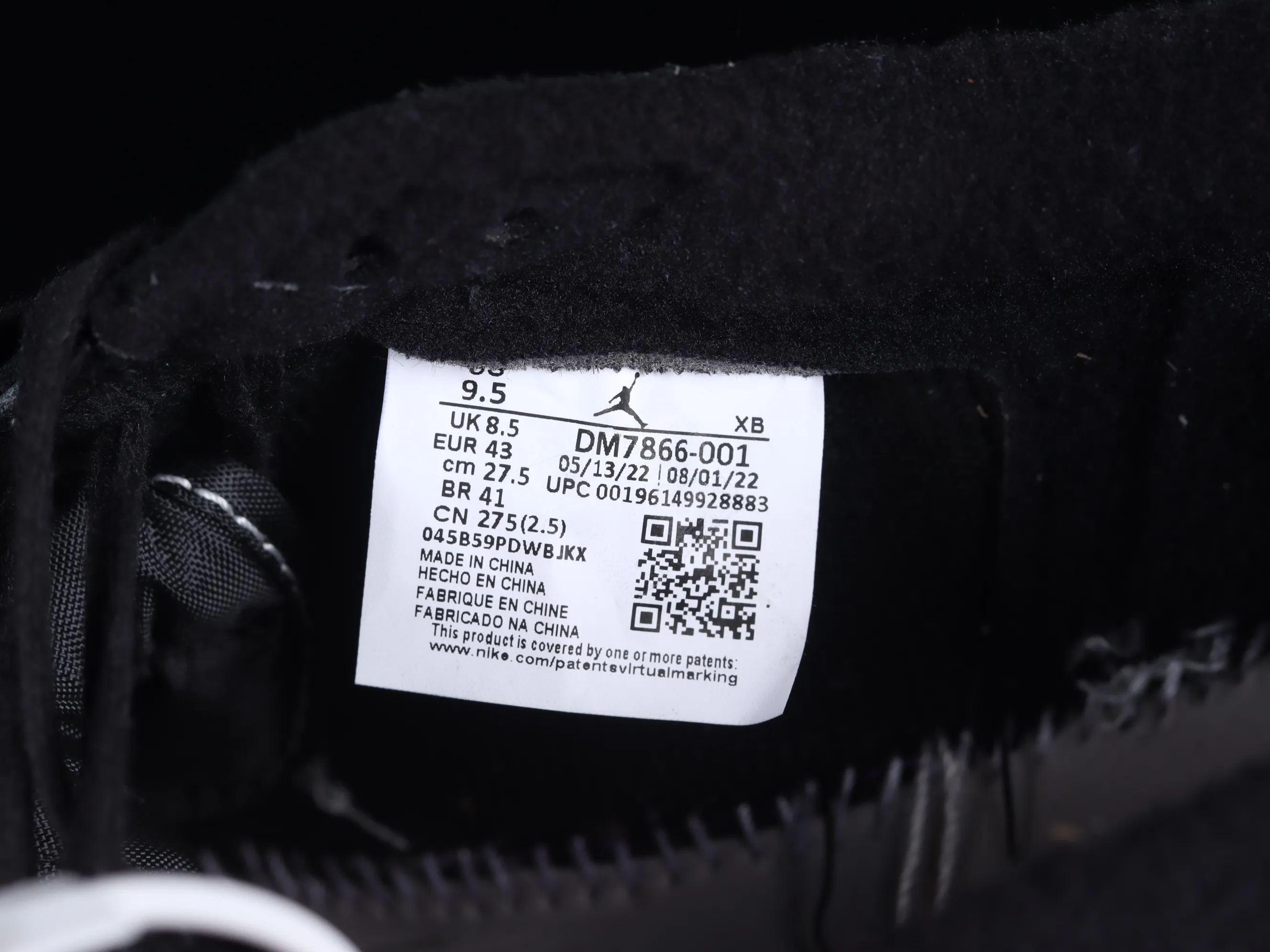 All categories Air Jordan Jordan series basketball shoes Air Jordan 1 Low Travis Scott x Air Jordan 1 Low OG "Triple Black" AJ1 Joe 1 Black Warrior Undercut DM7866-001